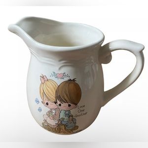 Vintage Precious Moments Ceramic Water Pitcher